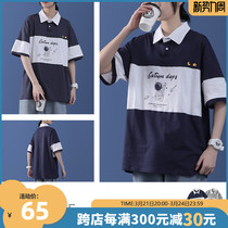 Summer nasa short sleeve t-shirt female Chains womens clothing pure cotton astronaut day student summer clothes polo shirt half sleeve