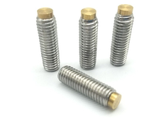 304 stainless steel copper head machine meter inlaid copper head top wire rubber head plunger machine meter buffer screw M3M4M5M6M10