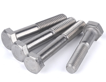 304 stainless steel DIN931 half-tooth outer hexagon Bolt M22M24M27M30M33M36 half-grain hexagon screw