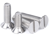 304 stainless steel GB68 sinking head machine screw M5M6M8 flat head cutting machine tooth electronic extension screw