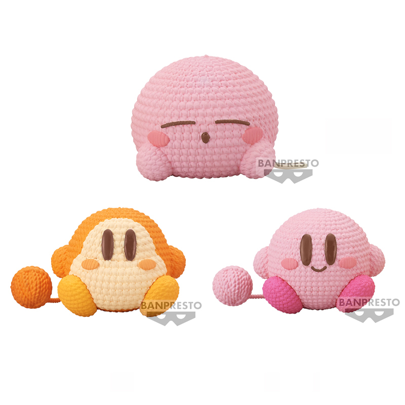 Glasses Factory Kirby Plush Ball Kirby & Waddle & Sleeping Kirby Collectible Figure