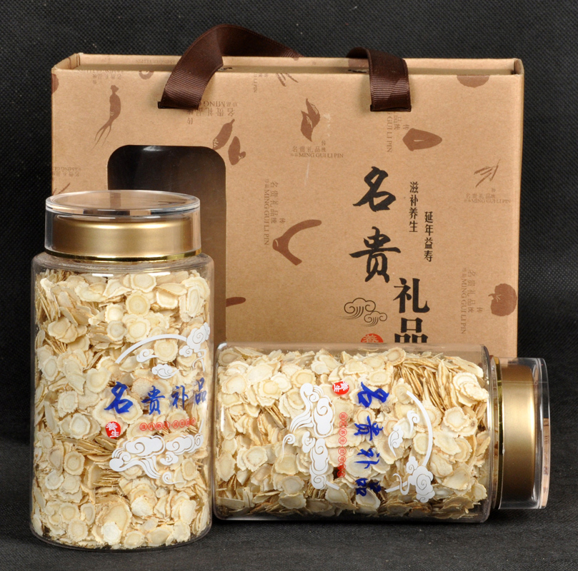 Long white Mountain soft American ginseng flake 4 years Citi Ginseng lozenge 1 0 pieces Non-import Citi Ginseng Tea Whole Branches of American ginseng