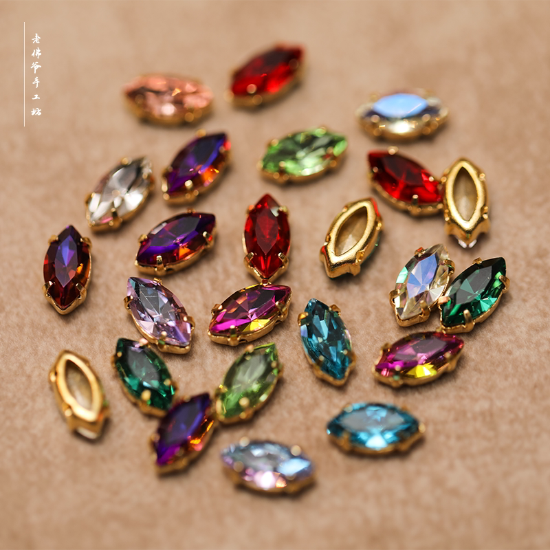 (5*10m small horse eye gold bottom hand sewing) Lafayette method embroidery accessories baby clothes hand embroidery diy