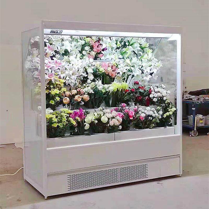 Optional flower refrigerated fresh-keeping cabinet horizontal air-cooled fresh-keeping open display cabinet flower shop frost-free short refrigerator commercial