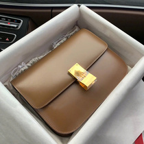 Hong Kong Tide Tofu Bag 2021 New Tide Fashion Joker Classic Print Leather Flap