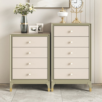 Light luxury modern minimalist four chest of drawers five chest of drawers solid wood drawer storage cabinet living room locker American chest of drawers