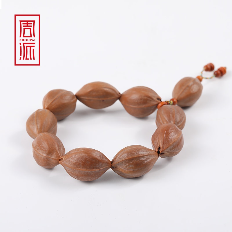 Zhoupai【2019 Harvest】Centennial Old Tree Iron Core Plum Orchard Iron Core Olive Seed Original Skin Handmade Bracelet for Cultural Appreciation