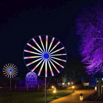 Digital LED Fireworks Light Outdoor Square Lawn Courtesy Lanterns Engineering Brightening Landscape Holiday Decorated Windmill Light