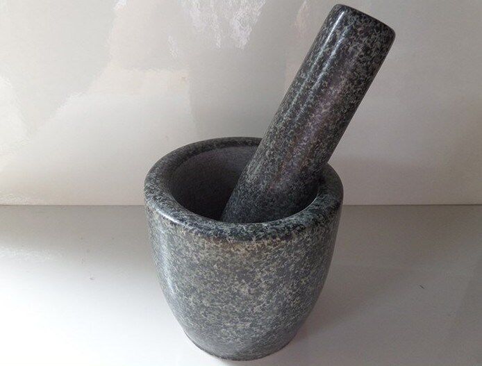 Garlic Machining Rock Old Household Natural Blue Stone Molar Makes Pepper Makes Garlic Machine Manual Tank Grinder