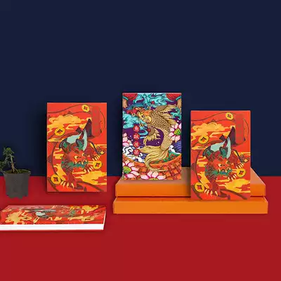 Lingki Life Museum National Tide Chinese Style Timeline Handbook Book Square Girl Heart Notepad Business Cultural Creations Gifts