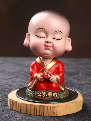 Small monk monk Zen facial makeup Clay Clay Sculpture ornaments Chinese style abroad Foreign Affairs gifts to give foreigners gifts