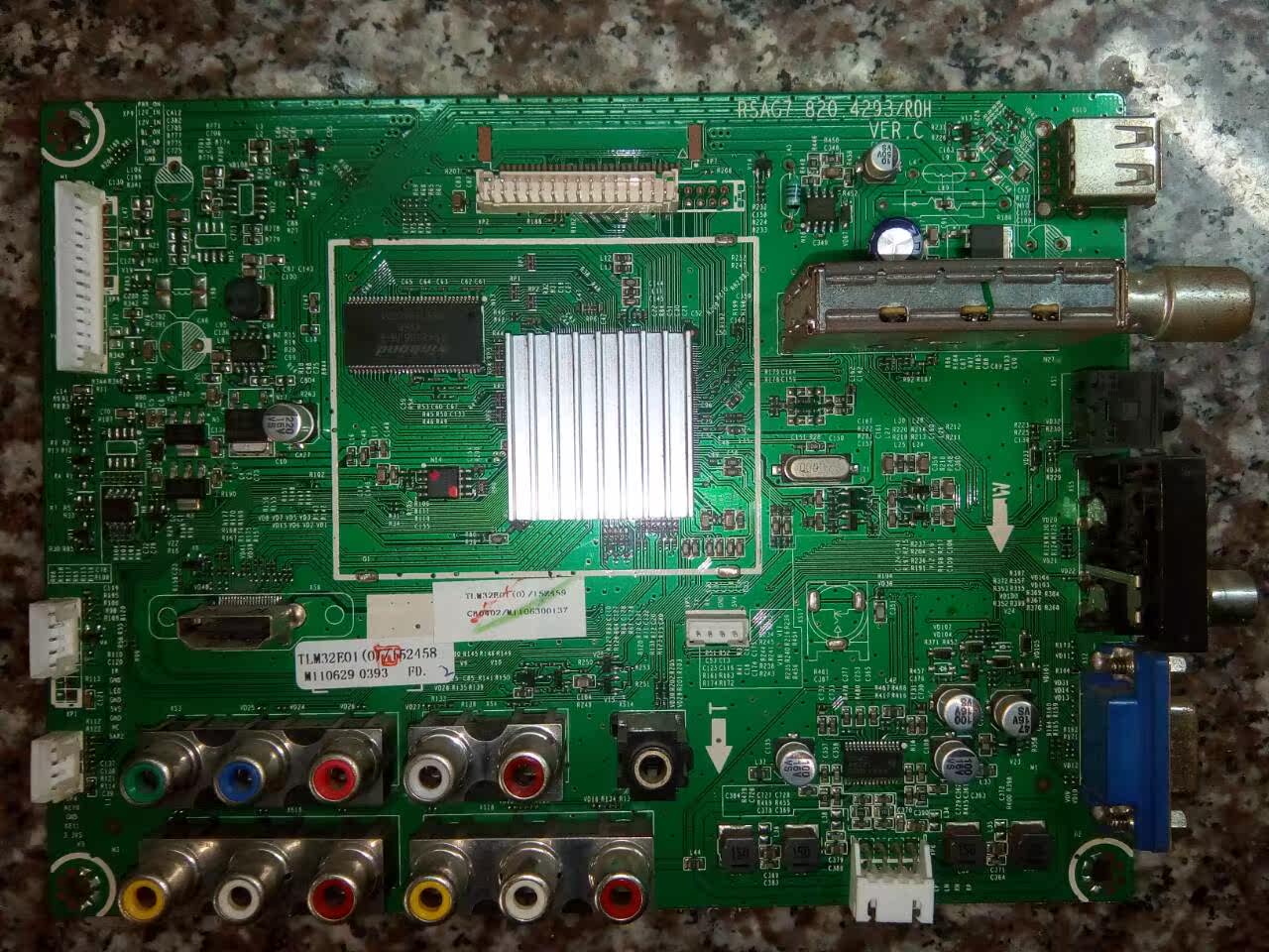 Hisense TLM32E01 motherboard: RSAG7 820 4293 25L3206E program data