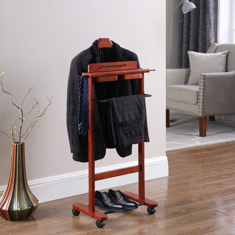 Rizhen Home Nordic Solid Wood Clothing Cap Rack Living Room Hanger Floor Bedroom Simple Suit Rack Creativity Hanging Clothes Hanger