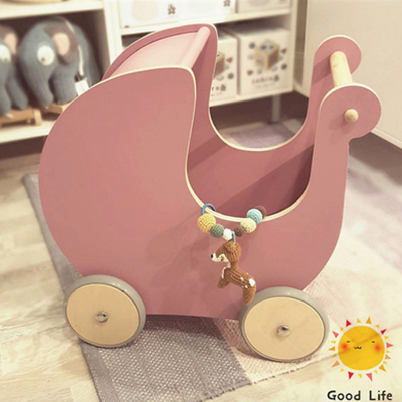 Ritruth Home Children's room assorted furniture Scooter Multifunction Trolley Baby Care Car with small cart