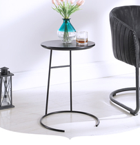  2018 Nordic simple hardware side few black coffee table coffee table sofa side few curved willow desktop original design