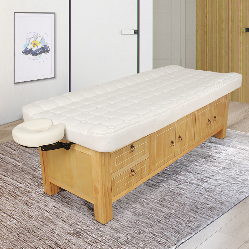 Solid wood beauty beds high-end beauty salon beds with bed folding household physiotherapy bed spa latex