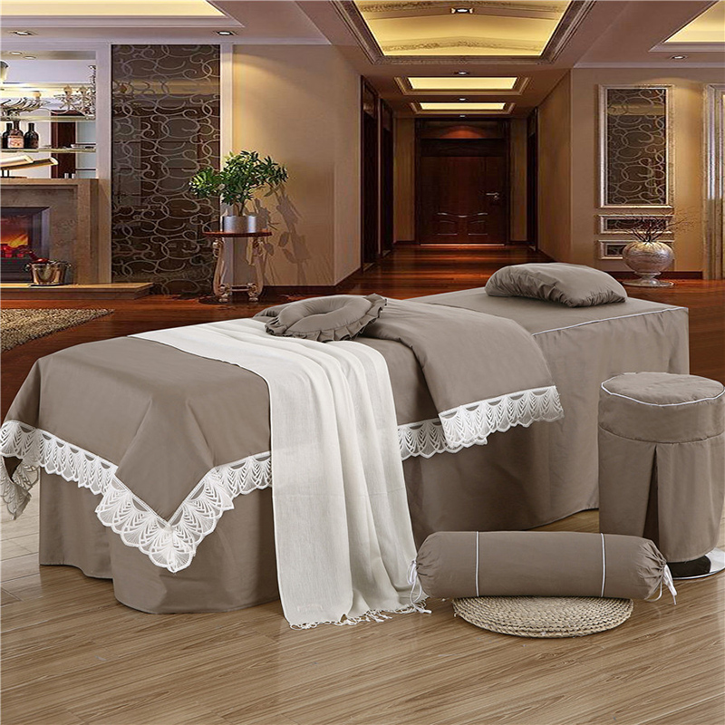 Beauty and body bedspread four-piece set beauty salon massage therapy massage beauty salon special bedspread bed cover