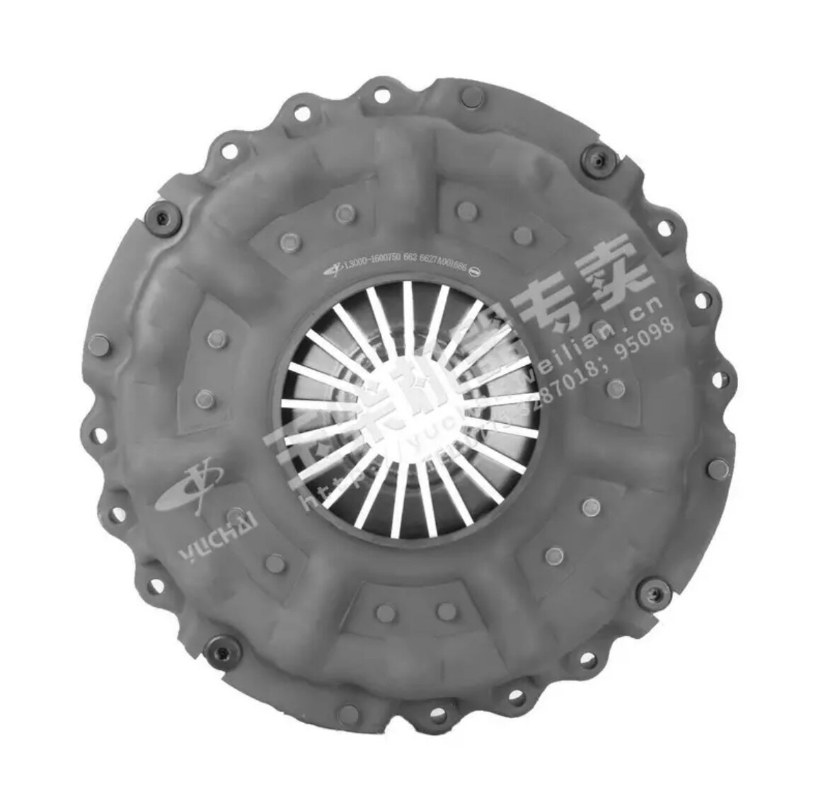 Yuchai L3000-1600750 clutch cover and pressure plate assembly