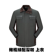 Оливковый зеленый с глубоким кофейным топом