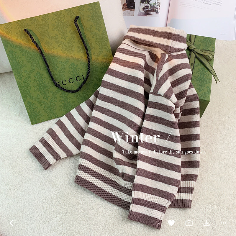 Fall in love with pretty girl bottoming shirt rabbit velvet core turtleneck baby sweater