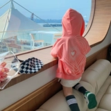 Куртка, лонгслив для отдыха, детская осенняя толстовка с капюшоном