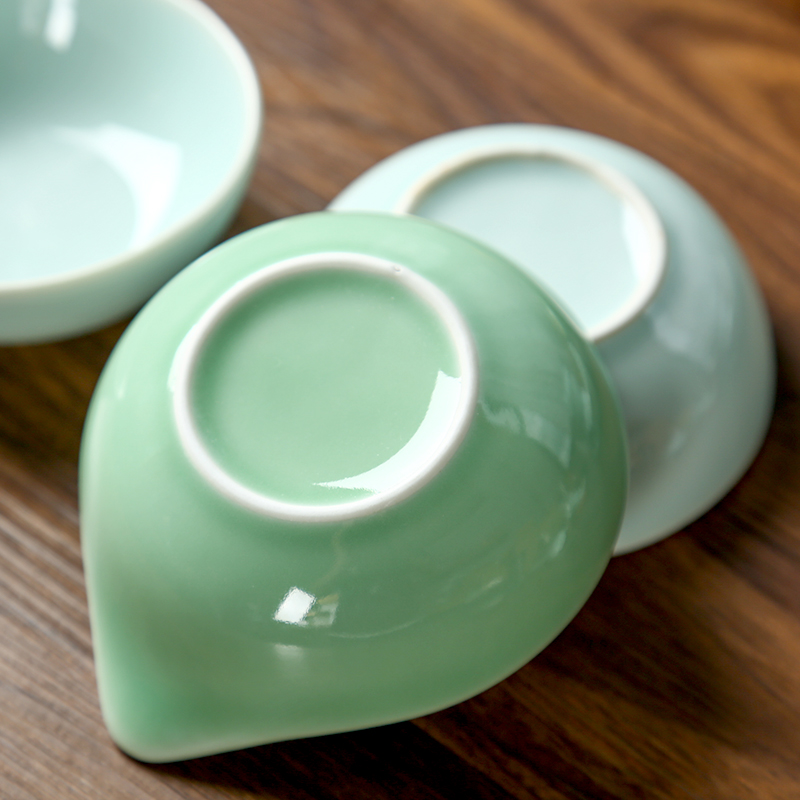 Longquan celadon taste disc ceramic household snack plate hot pot dip disc of Japanese soy sauce dish creative oil vinegar dishes