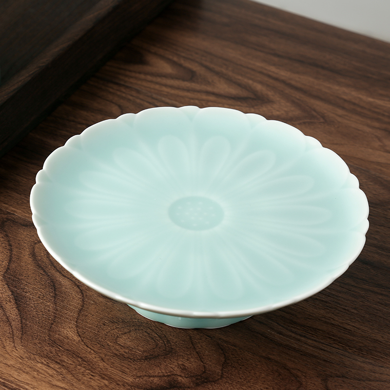 Longquan celadon compote household ceramic fruit bowl costume dramas with fruit tray table gong dish of number plates