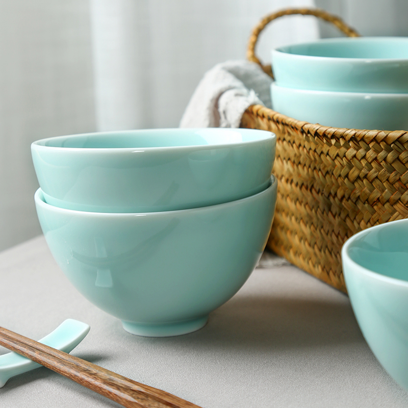 Japanese always pull a single rainbow such as bowl longquan celadon ceramic tableware mercifully rainbow such as bowl bowl of soup bowl noodles bowl household jobs