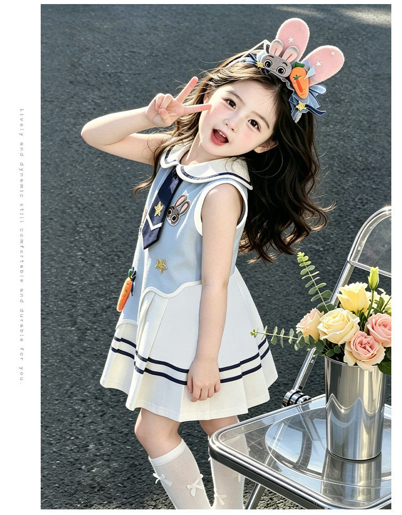 女童夏季连衣裙2026新款女宝宝巨好看百褶裙儿童夏装小女孩公主裙 — 7