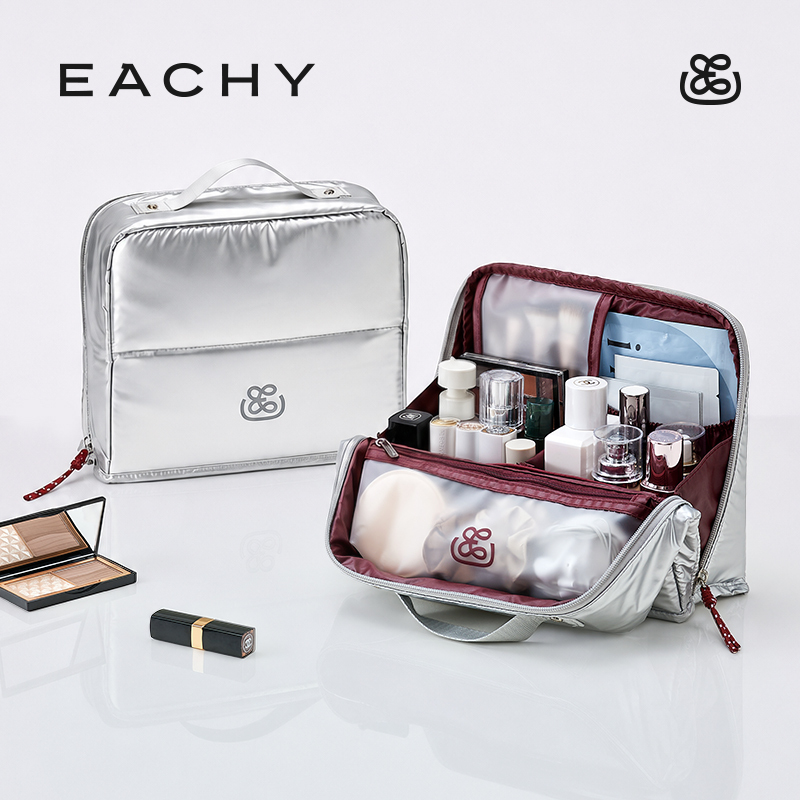 Li Xiu Ning Shi Vertical Makeup Bag 2026 New Model with Partitioned Storage for Cosmetics, Portable Waterproof Toiletry Bag Li Xiu Ning Shi Vertical Makeup Bag 2026 New Model with Partitioned Storage for Cosmetics, Portable Waterproof Toiletry Bag