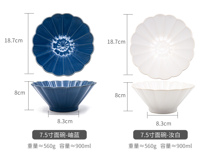 Nordic Japanese creative variable glaze porcelain hat to household rainbow such as bowl bowl of soup bowl of fruit salad bowl dessert bowl of ltd.