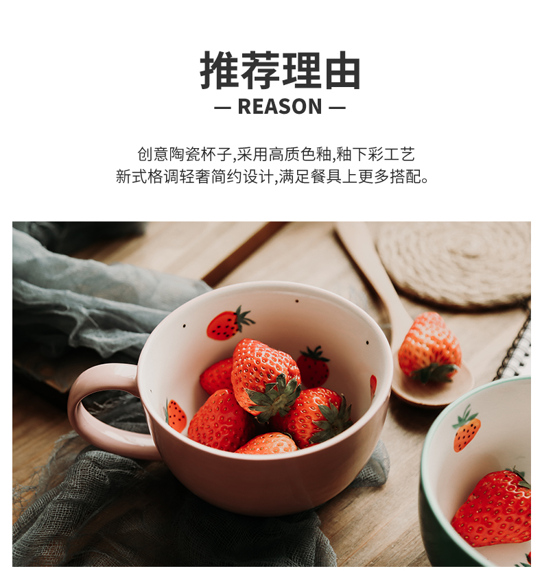 Nordic dream pastoral wind what flower rhyme mugs ceramic cups milk cup couples cup breakfast cup