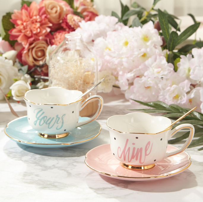 European kit high - grade ipads China coffee cups ceramic cup creative household coffee cups and saucers suit afternoon tea cups