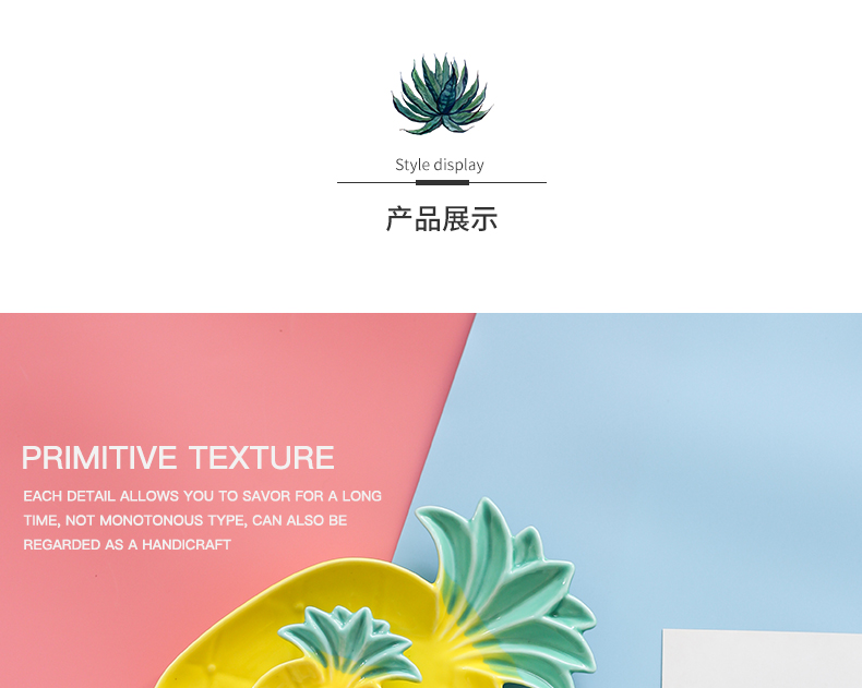 Ins pineapple fruit bowl bowl ceramic creative nice move household breakfast, lovely salad bowl dessert 0
