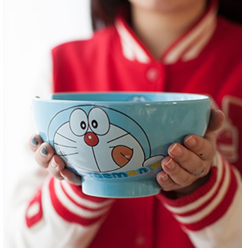 Jingdezhen ceramic creative cartoon express 7 inch fruit pull rainbow such as bowl noodles in soup bowl big rainbow such as bowl dessert salad bowl