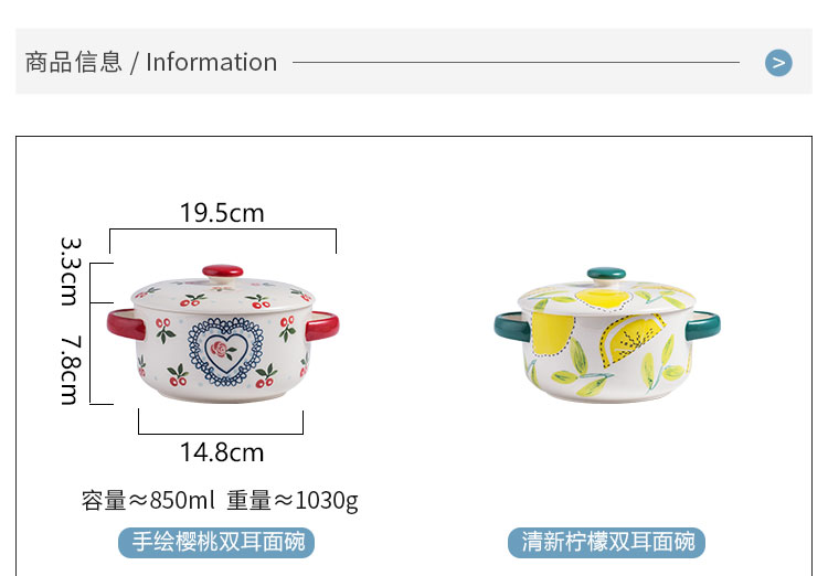 Cherry ceramics with cover small household stew water stew pot soup cup double cover the tank stew pot steamed egg dishes