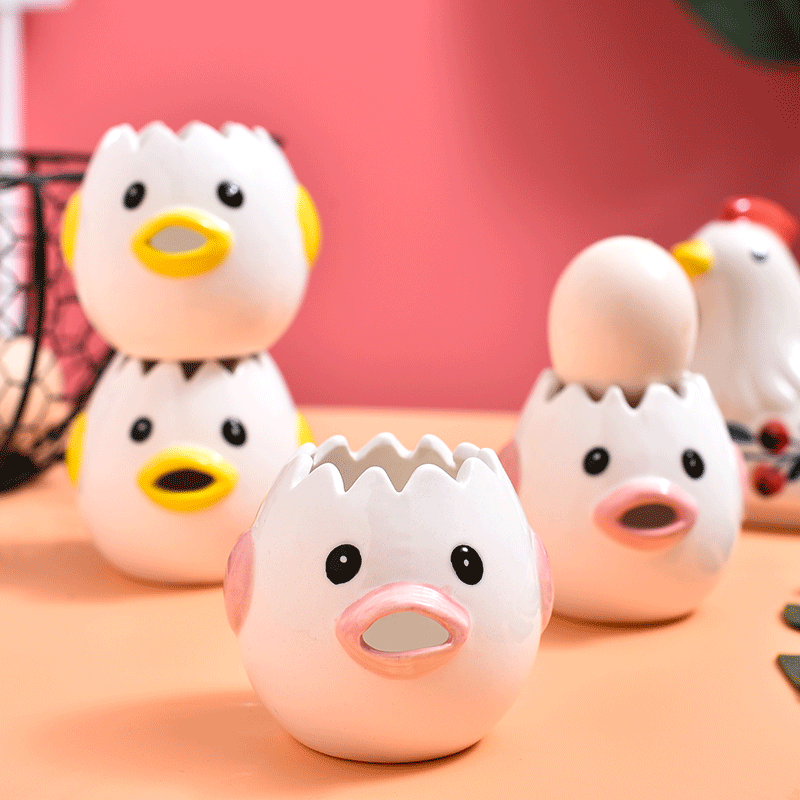 Cartoon chicken egg separator points mixer household ceramics baked egg liquid protein egg yolk an artifact