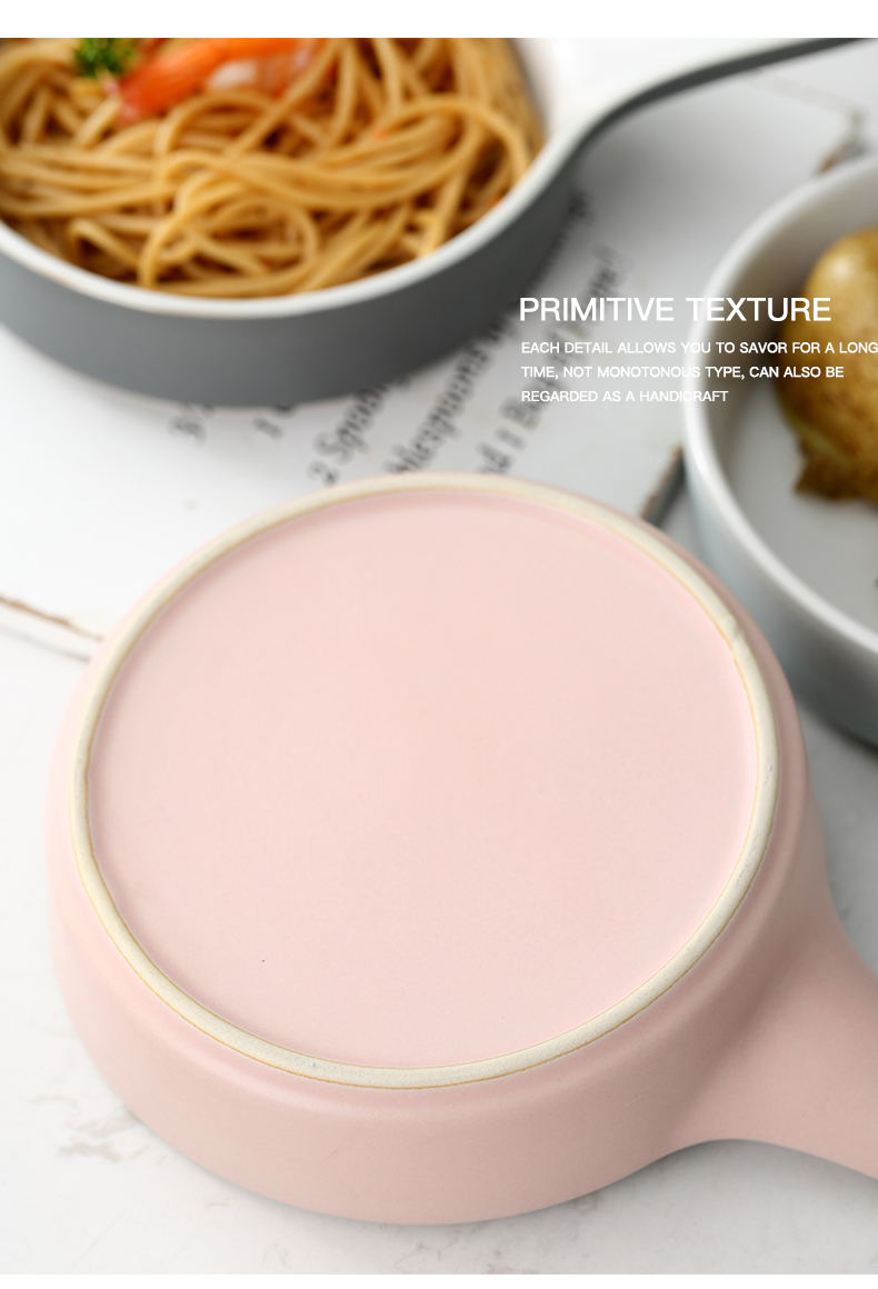 Nordic FanPan oven tray bake home plate creative ceramic plate surroundings while baking plate tableware deep dish plates