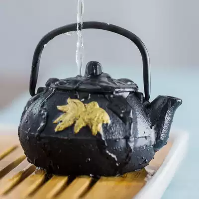 Mud handmade mini iron pot home cast iron pot boiling teapot hand-painted pot tea pet small pot boiled tea stove boiled water
