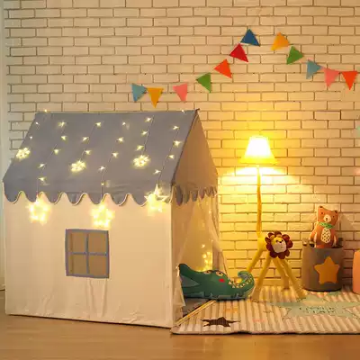 New solid wood children's tent Princess castle game house Baby indoor big house baby doll house reading corner