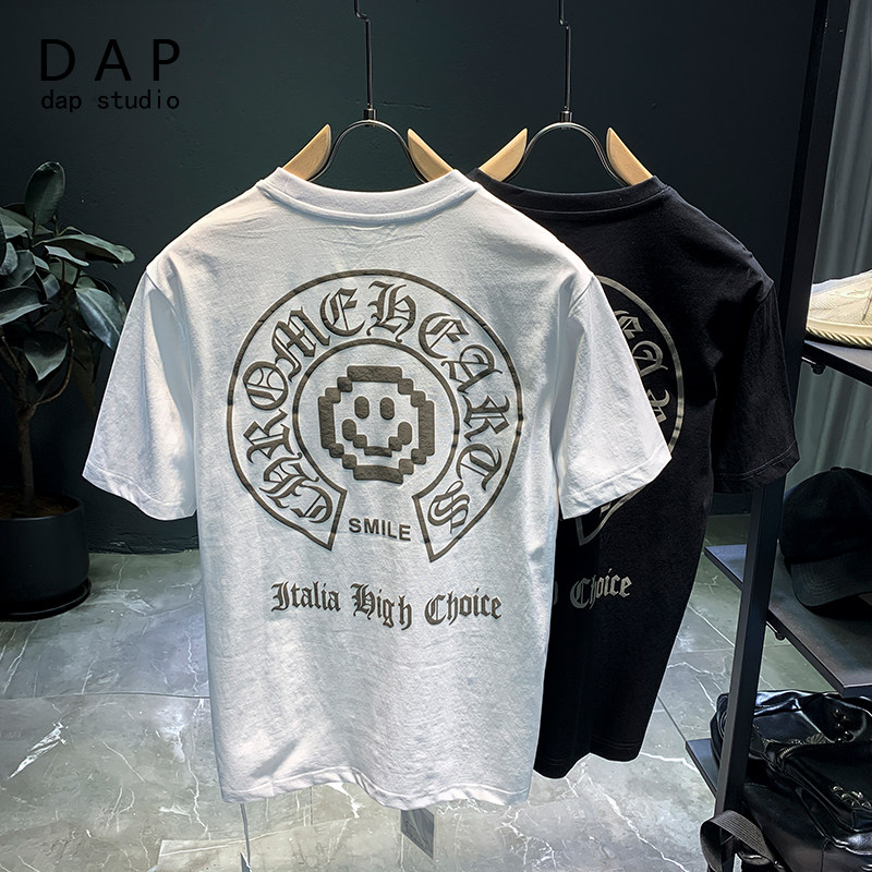 Short Sleeve T-Shirt Male Summer Tide Signs Ins Trend White Compassionate Boy-port Wind Blouses Undershirt Dress Man 