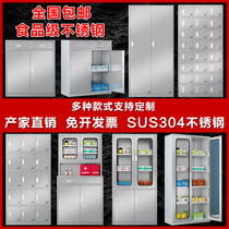 Ingpu Stainless Steel Locker staff Shoe cabinet Multi-door Cafeteria Restaurant Cupboard Document Instruments Lockers Water Glass Cabinet