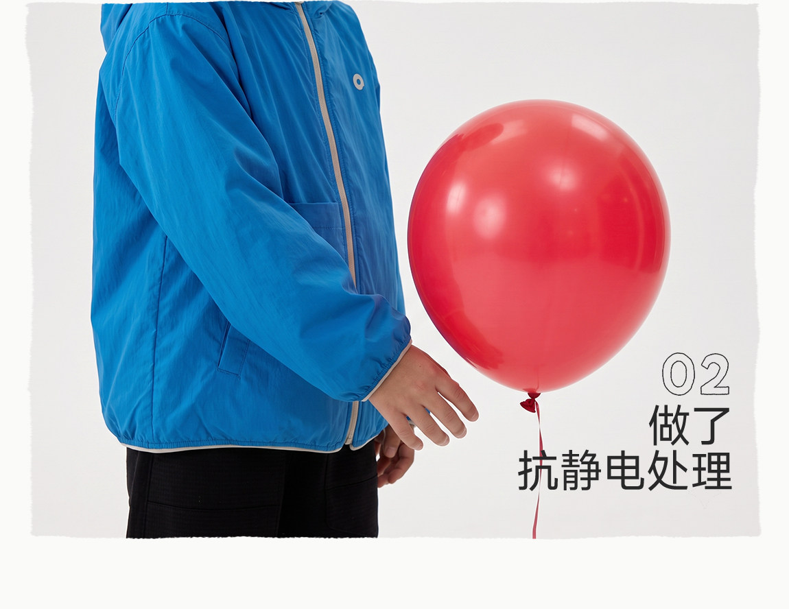 Q21米粒绒儿童外套秋季防风防小雨男女童轻量防静电抓绒连帽上衣 — 12