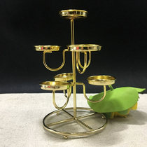 New seven-star 7-light butter small three-layer step-by-step lamp holder butter lamp holder candlestick does not change color
