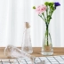 Bình hoa sáng tạo đơn giản hình nón điểm thủy canh nhỏ bình hoa máy tính để bàn tươi chèn bình hoa hạt thủy tinh - Vase / Bồn hoa & Kệ Vase / Bồn hoa & Kệ