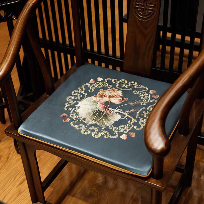 Mahogany sofa cushion Chinese classical furniture circle chair Taishi chair official hat chair cushion chair summer non-slip chair cushion