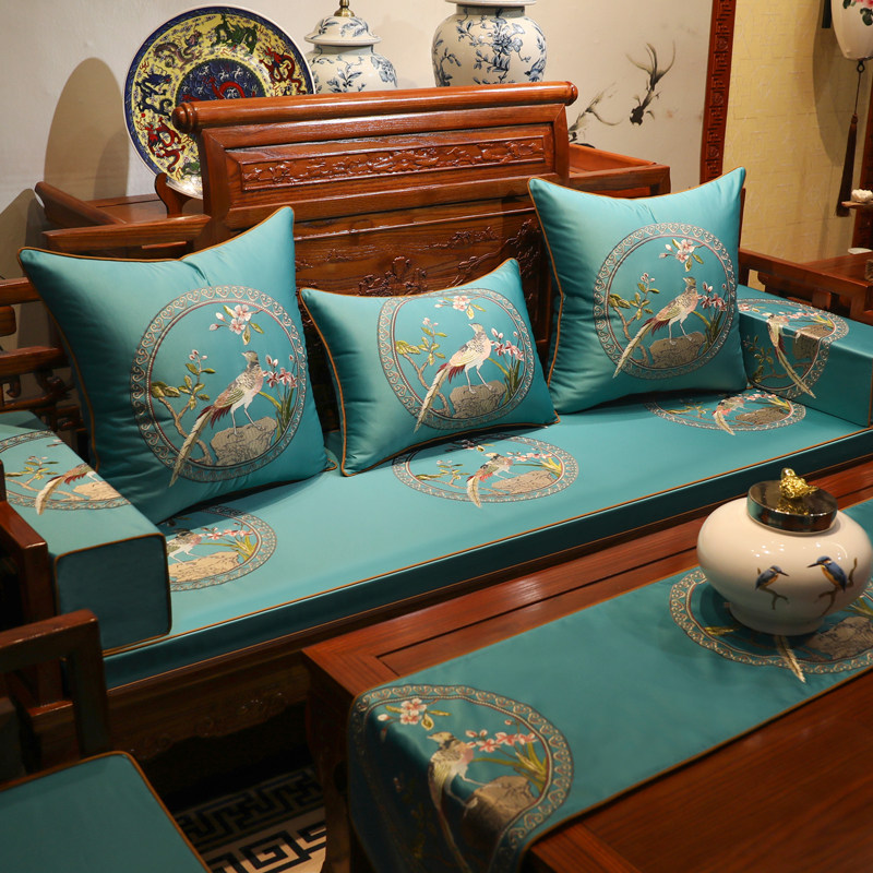 Red Wood Sofa Cushion Chinese Vintage Solid Wood Furniture BED CUSHION FIVE PIECES OF CUSHION CUSTOM MADE BY THE WASHER CHAIR CUSHION