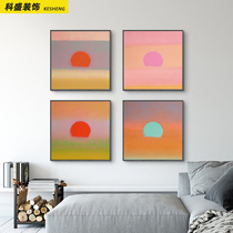 Andy Warhol decoration painting Popwind Living room Composition hanging painting Abstract Art Square sunrise bedroom Pendulum Painting