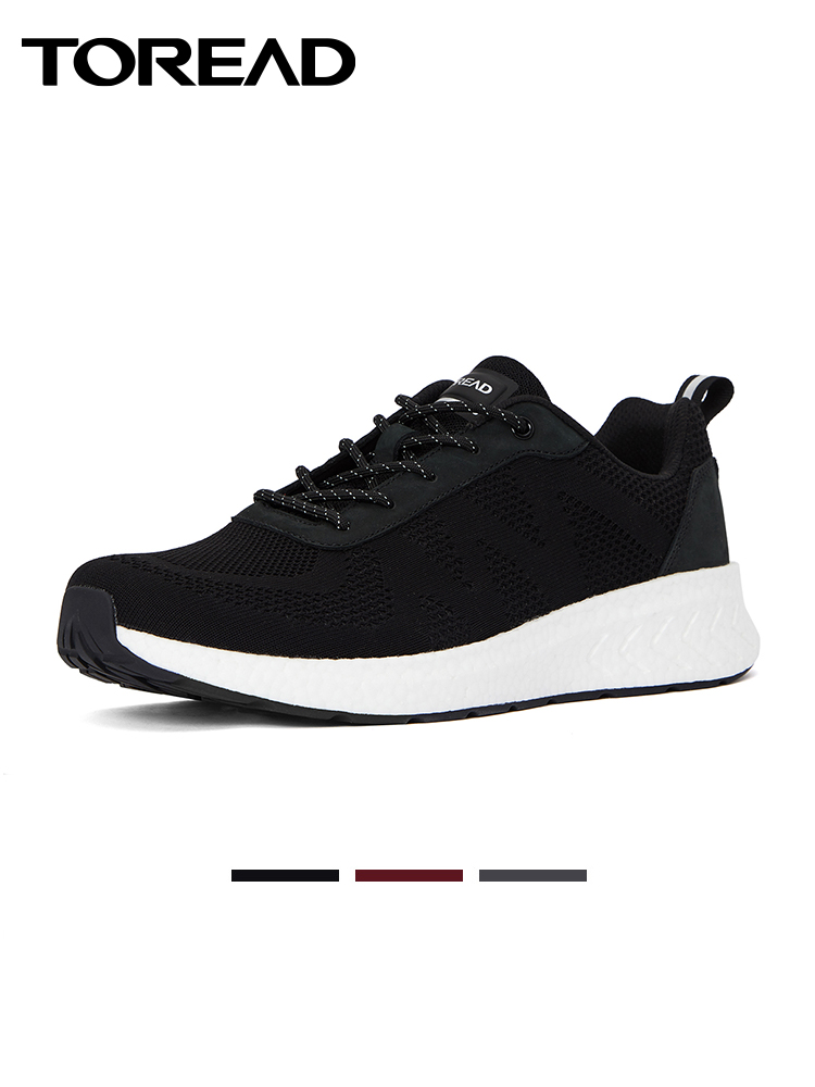 Pathfinder sports shoes men's Korean version of the trendy all-match mesh surface breathable light travel casual slip-on shock-absorbing running shoes
