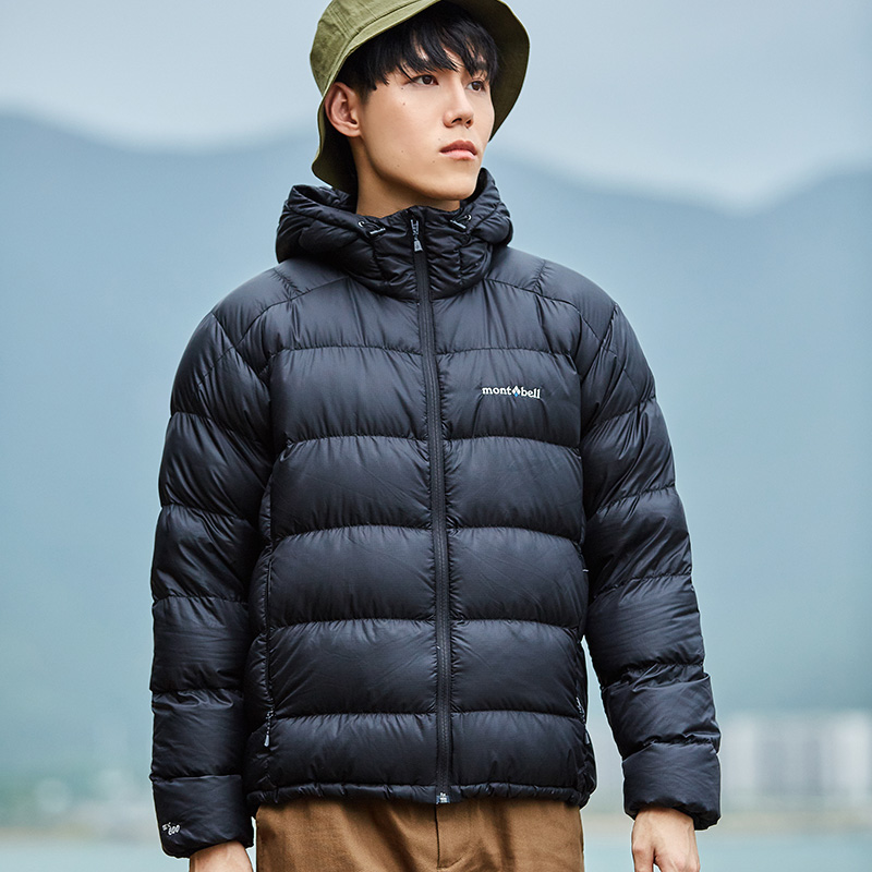 montbell outdoor autumn winter down clothing male warm even cap short style goose down clothing splash water coat anti-season exploits